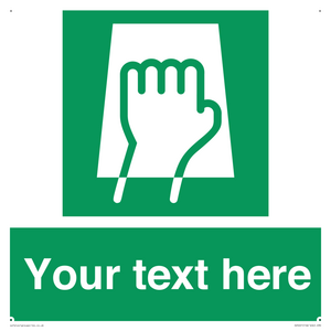 Custom Push Pad Sign